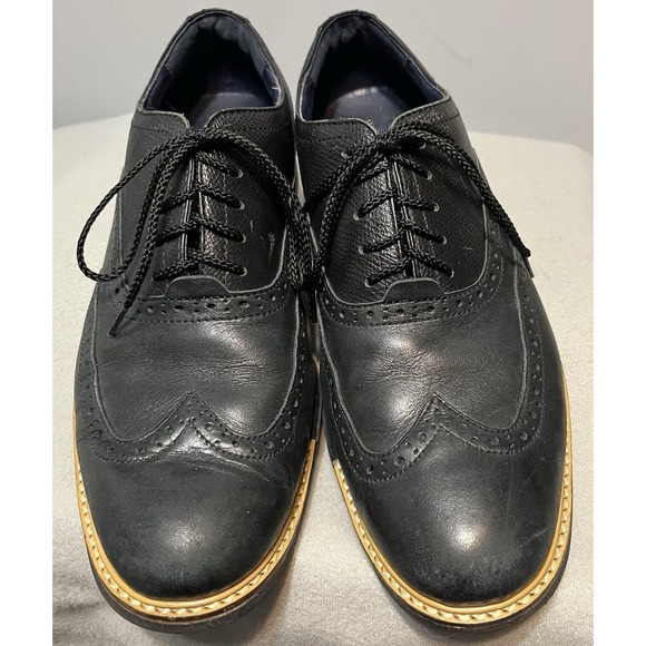 Cole Haan Other - Cole Haan Black Wingtip Oxford Leather Shoes Lace Up Morris Size‎ 8M C11233